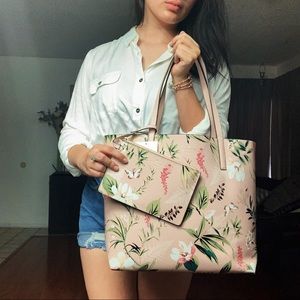 NWT🌷Kate Spade Maya Botanical Reversible Tote